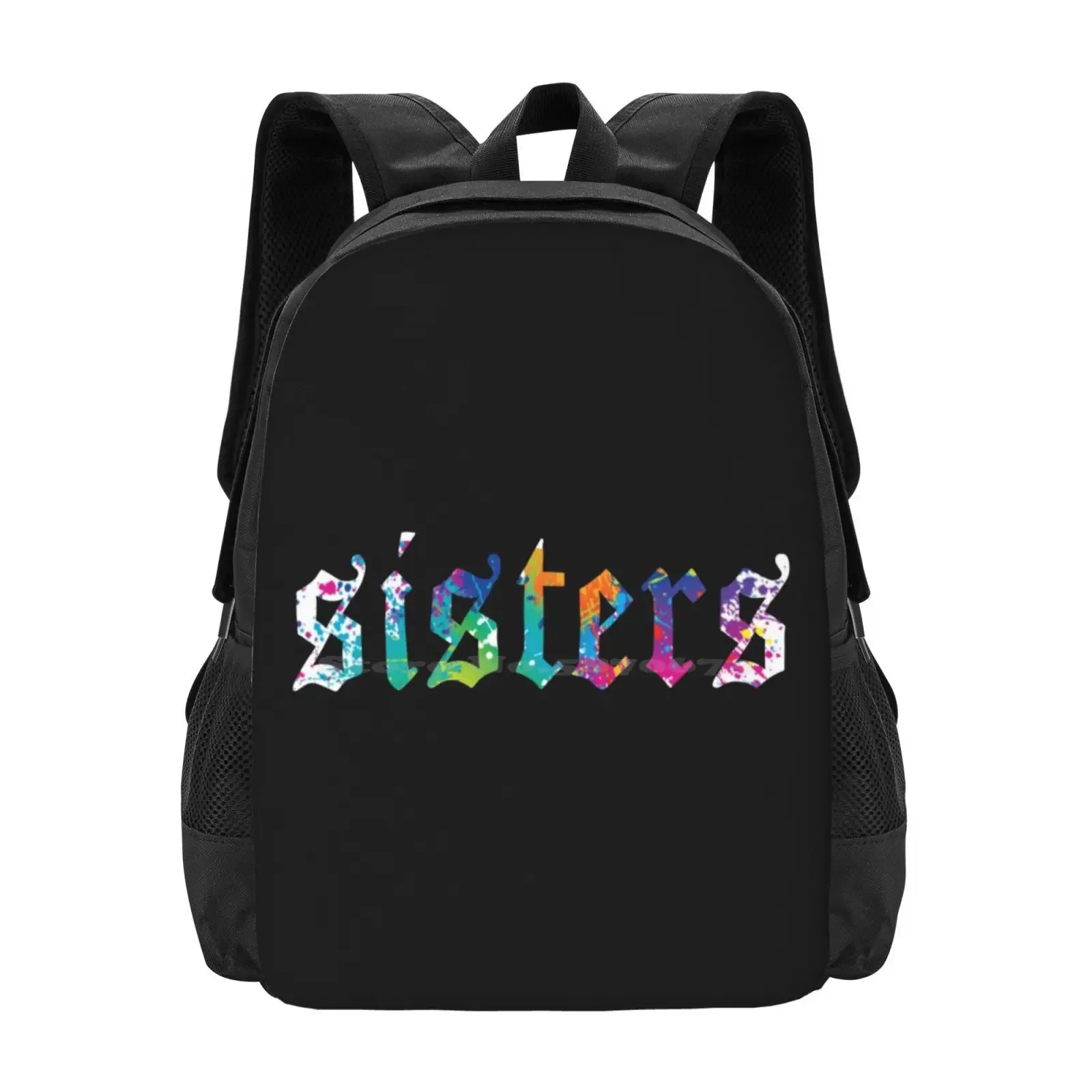 

James-Sisters Paint Splatter ( Black ) Backpacks For School Teenagers Girls Travel Bags Beauty Makeup Youtube
