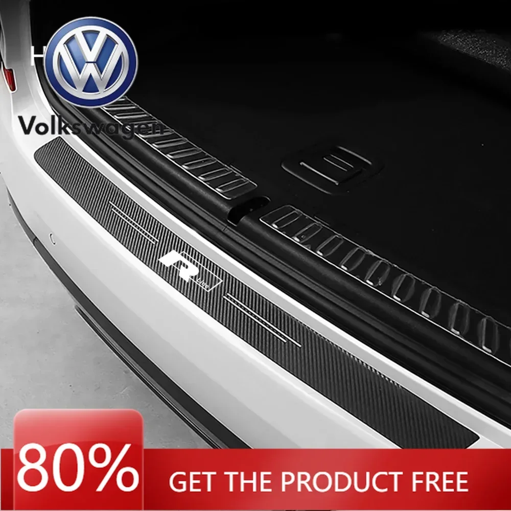 

For VW Volkswagen Jetta MK5 Golf 1Pc Car Threshold Pad for Volkswagen VW New R Line Rline GTI GTE GTD Caddy T Cross Passat Badg