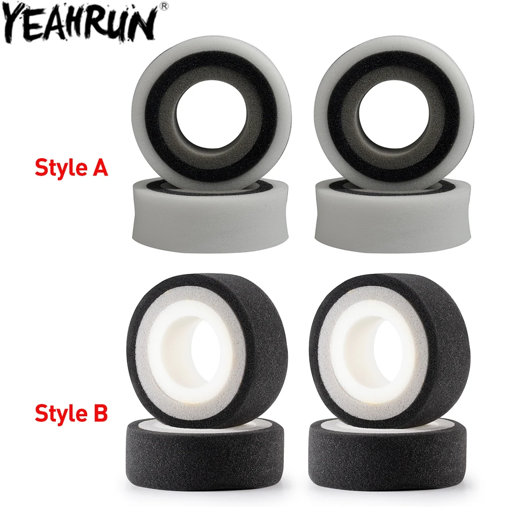 YEAHRUN 1Pair 1.9/2.2inch Tires Soft Silicone Foams Insert Sponge for Axial SCX10 Wraith TRX4 TRX6 D90 1/10 RC Crawler Car Parts