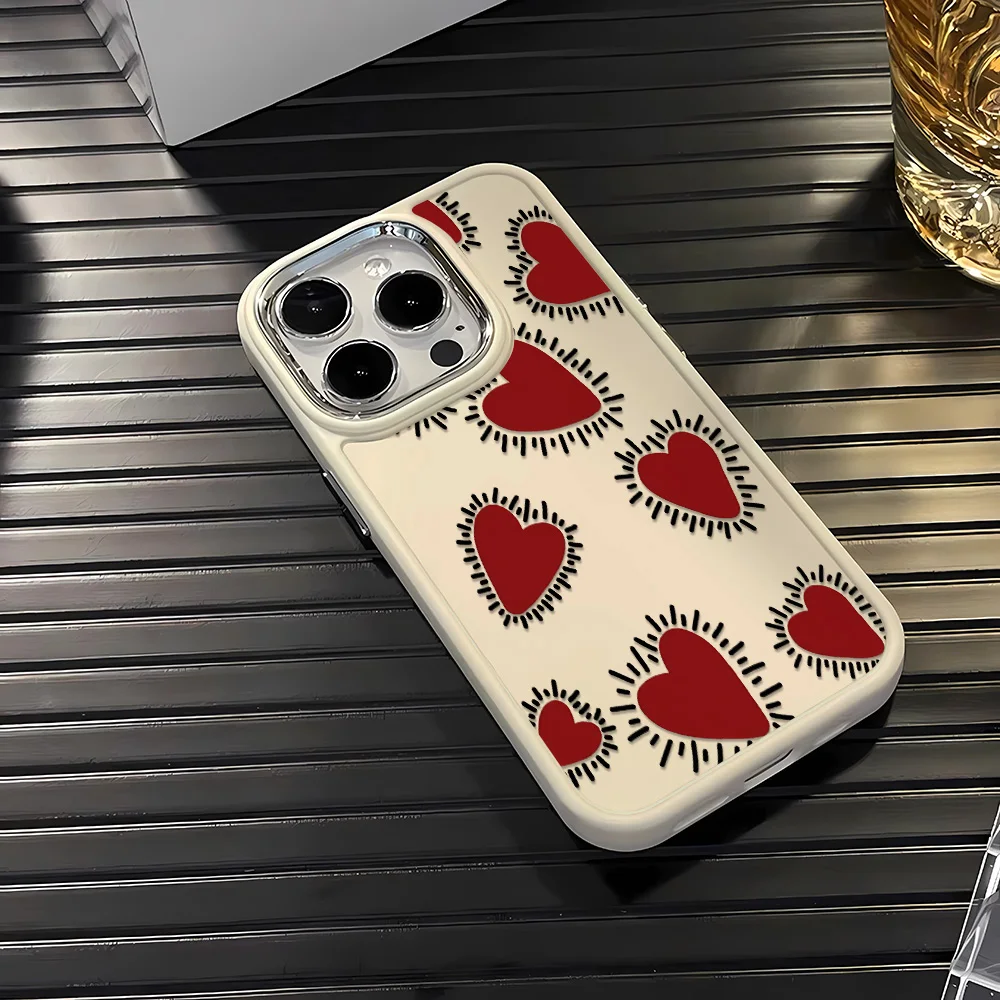 حافظة على شكل قلب الحب، مناسبة لهاتف iPhone17Pro Max/ 17/17Pro/17Air/16Pro Max/ 16Pro/ iPhone 16/ 16 Plus لسلسلة iPhone11 12 13 14 15 #5