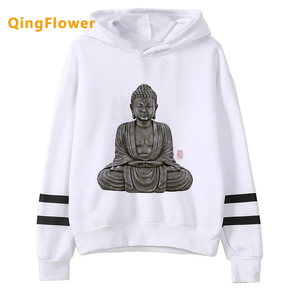 Boeddhisme Hoodies Vrouwen 90S Winter Anime Koreaanse Stijl Trui Capuchon Vrouwen Koreaanse Stijl Trui