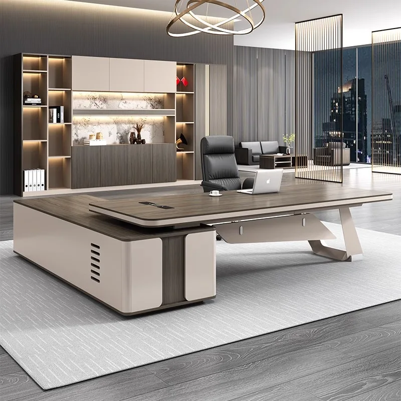 

Легкий роскошный стол руководителя, простой современный стол председателя, большой классный стол для совещаний.