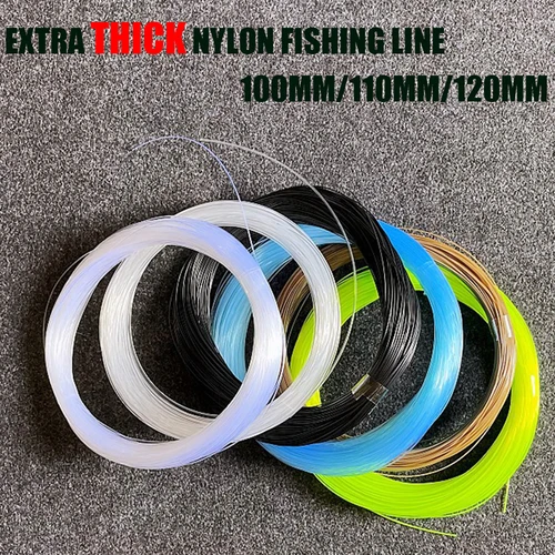 Línea de pesca fuerte de gran tamaño, monofilamento de cristal de nailon atrevido, accesorios de pesca de mar, herramientas de 0,6-1,4mm, 100/200M