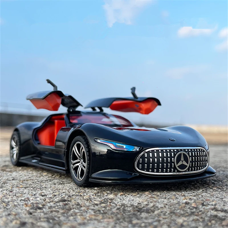 

1:24 Benzs Vision GT Alloy Concept Sports Car Model Diecast Metal Toy Racing Car Vehicles Model Simulation Sound Light Kids Gift