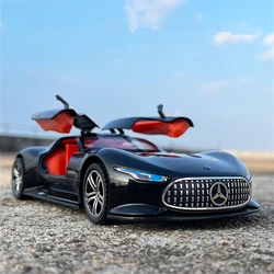 Модель спортивного автомобиля 1:24 Benzs Vision GT из сплава, модель литая металлическая игрушка, Модель гоночного автомобиля, имитация звука, искусственный подарок для детей