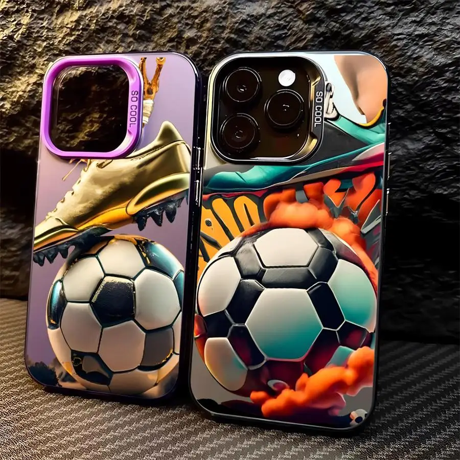 

Sneakers Football Phone Cover Case for iPhone 17 Pro Max 14 Plus Air 13 16 15 11 12 Pro