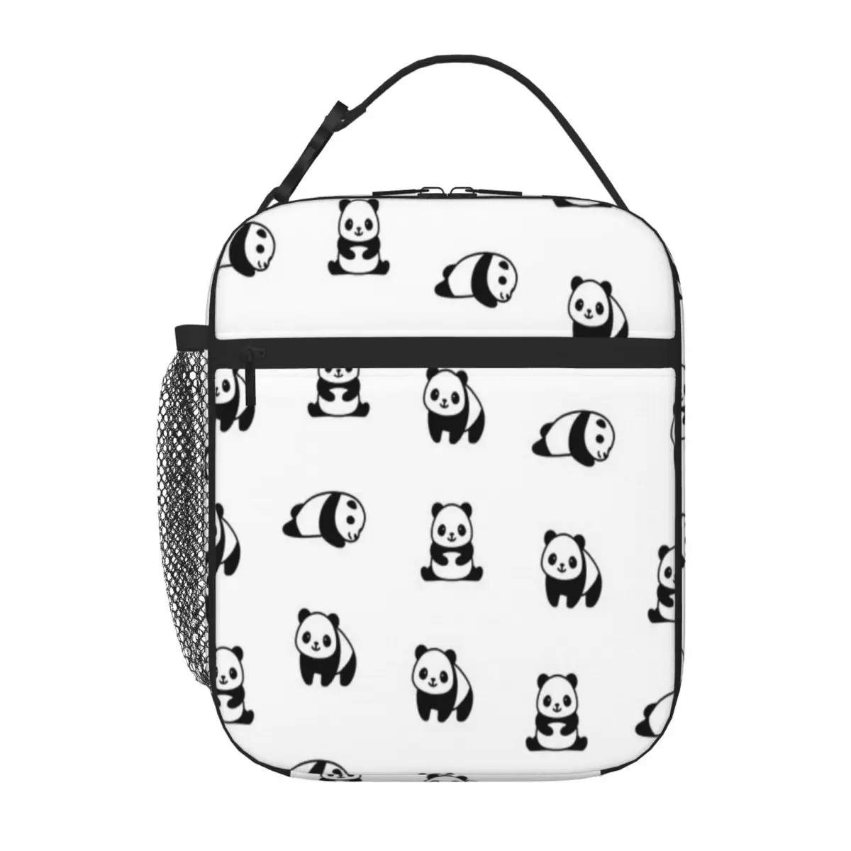 Bestselling Cute Pandas Space Print Foldable Lunch Bag Corporate Lunch Lunch Box Bag