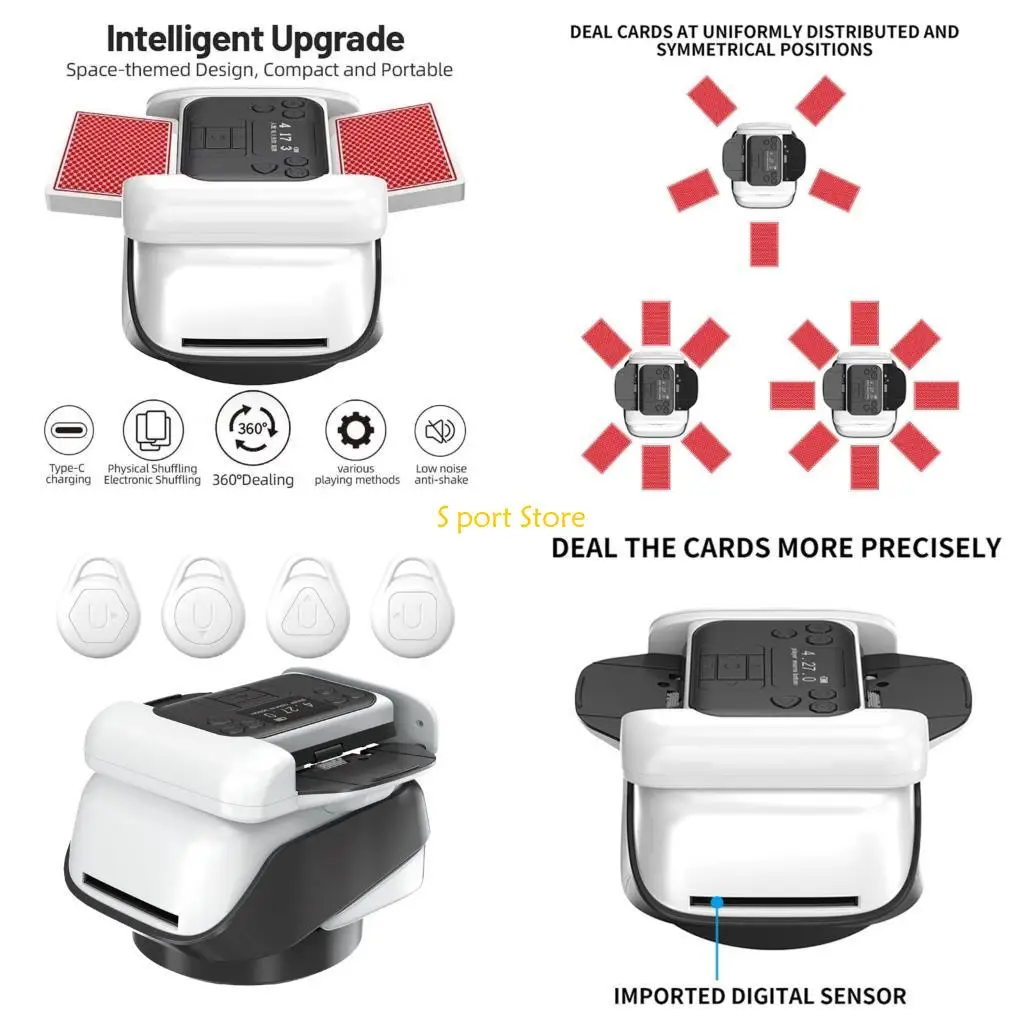 Bộ xáo trộn thẻ có thể sạc lại nâng cao U2JB cho trò chơi được điều khiển từ xa