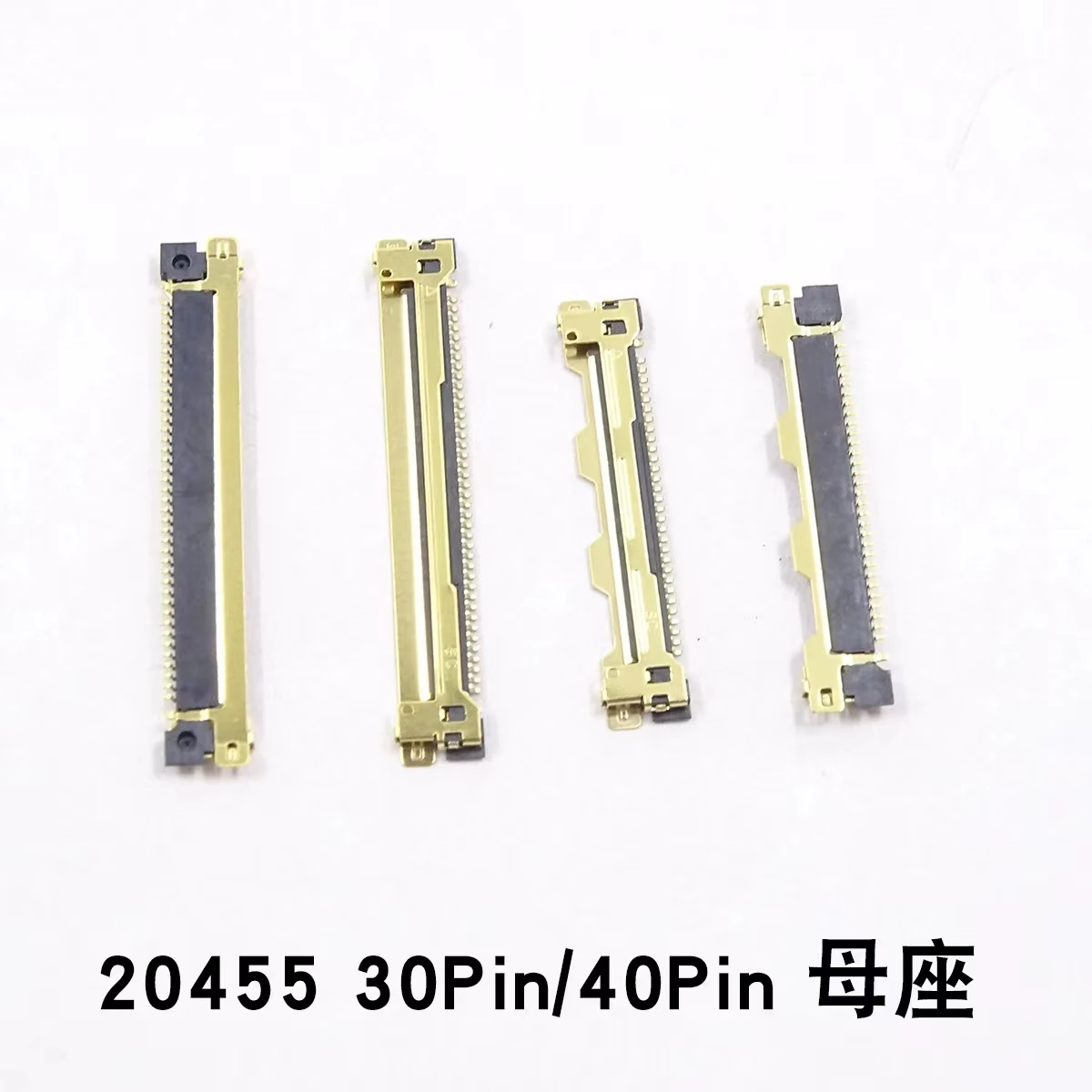 I-PEX20455 20453 0.5mm spacing 20P/30P/40P/50P LCD PCB board end connector EDP female seat