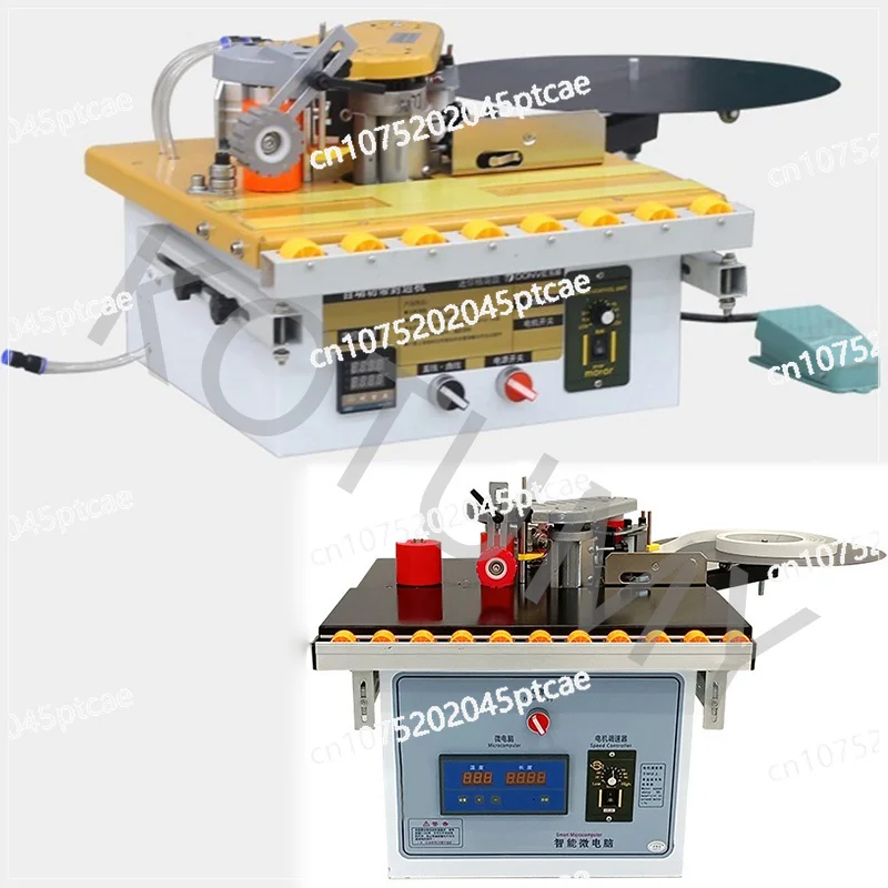 220V Portable Double Side Gluing Woodworking Banding Machine Edge Bander for Wood Based Panels Machinery