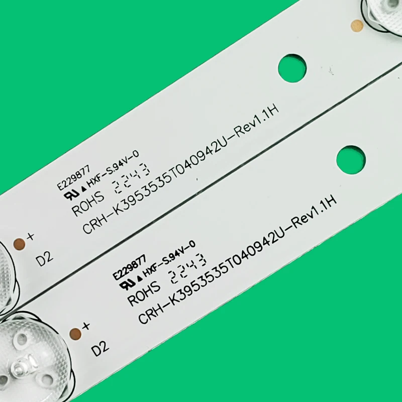 4 Stks/set Led Backlight Bar Lichtstrip CRH-K3953535T040942U-Rev1.1H Voor Tcl Tv 40Inch L40f1880e Accessoires Reparatie Vervanging