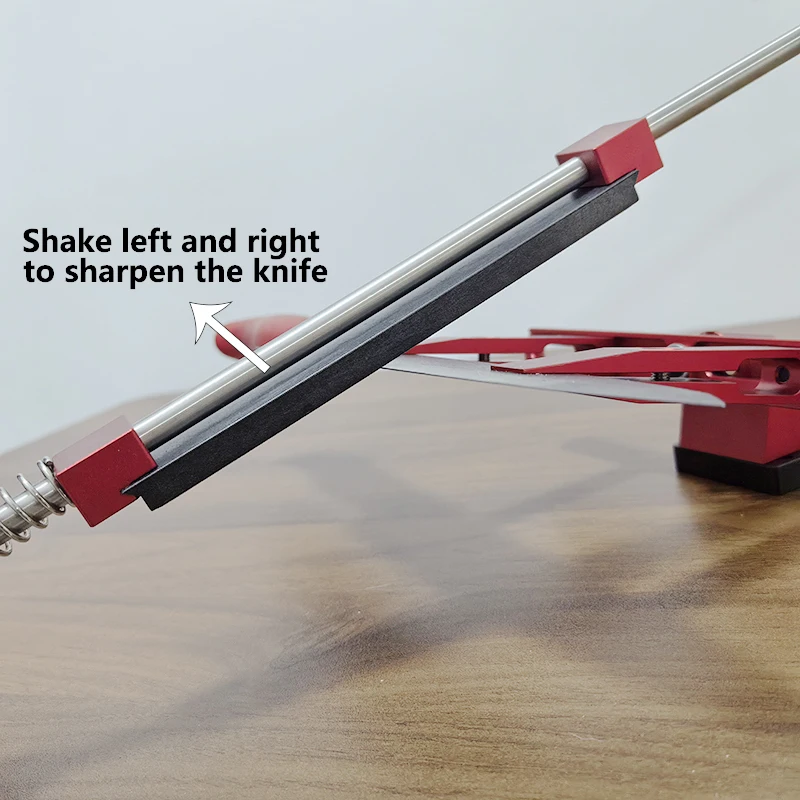 360° Rotation Flip Fixed-Angle Knife Sharpening Kit -Professional Knife Sharpener with Whetstones -Abrasive Holding System Tools