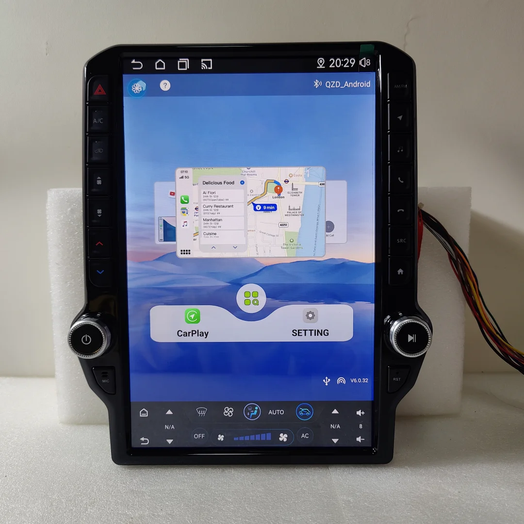 

14.5 inch Android Screen Audio For Dodge Ram 2013-2018 Wireless CarPlay Android 13 Car Multimedia Player Stereo Radio Head unit