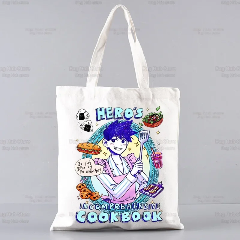 Surreal Psychological Game Omori Cat Tote Eco Shopping Bag Large Shoulder Bag For Women Female Foldable Beach Shopper Bag