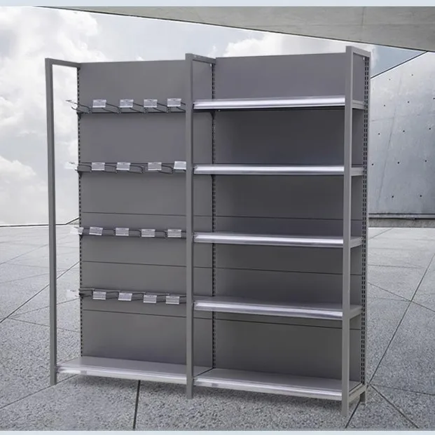 أرفف سوبر ماركت واسعة وسميكة، ورفوف عرض للتخزين بأربعة أعمدة، وجبات خفيفة للأم والطفل في متجر الراحة #3