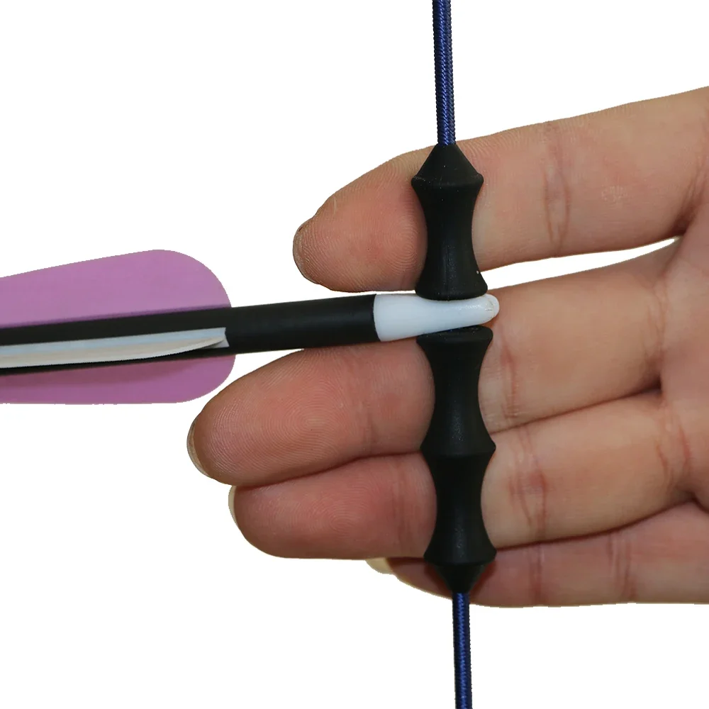 Durable Silicone Finger Roller Protector for Compound Bow/Recurve Longbow Hunting Archery Target Shooting