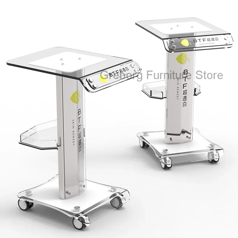 Acrylic Drawer Trolley Utility Spa Furniture Cart For Machine Hairdressing Medical Laboratory Moving Delivery Rollwagen Bar