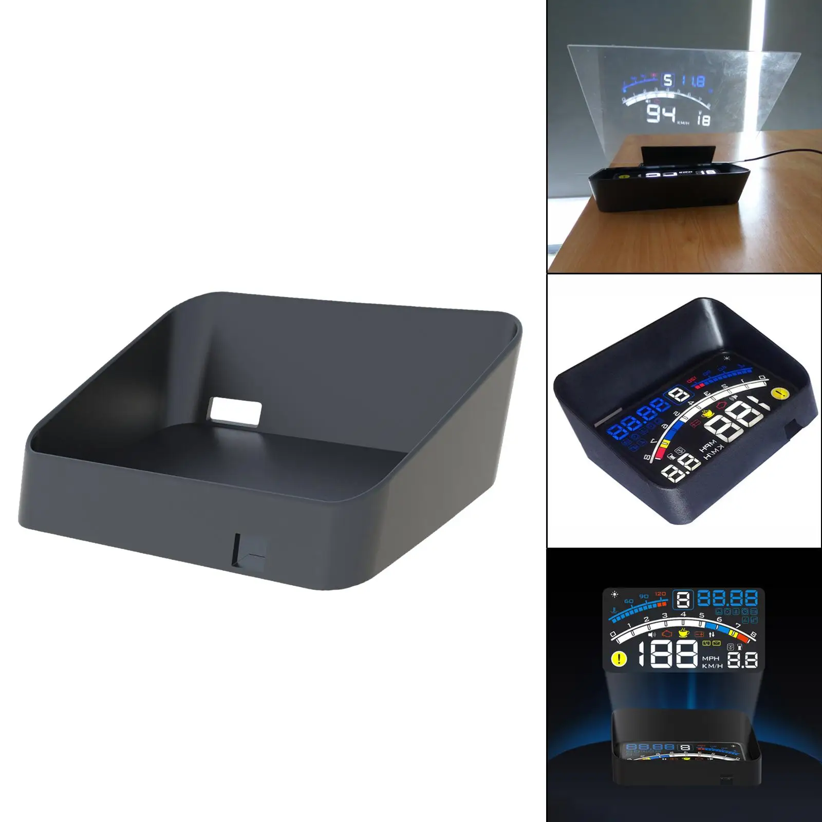 Car Digital Speedometer Head up Display Windshield HUD Head up Display Brackets Hood Fits for Ash-4E Car Digital Speedometer Head up Display Windshield HUD Head up Display Brackets Hood Fits for Ash-4E
