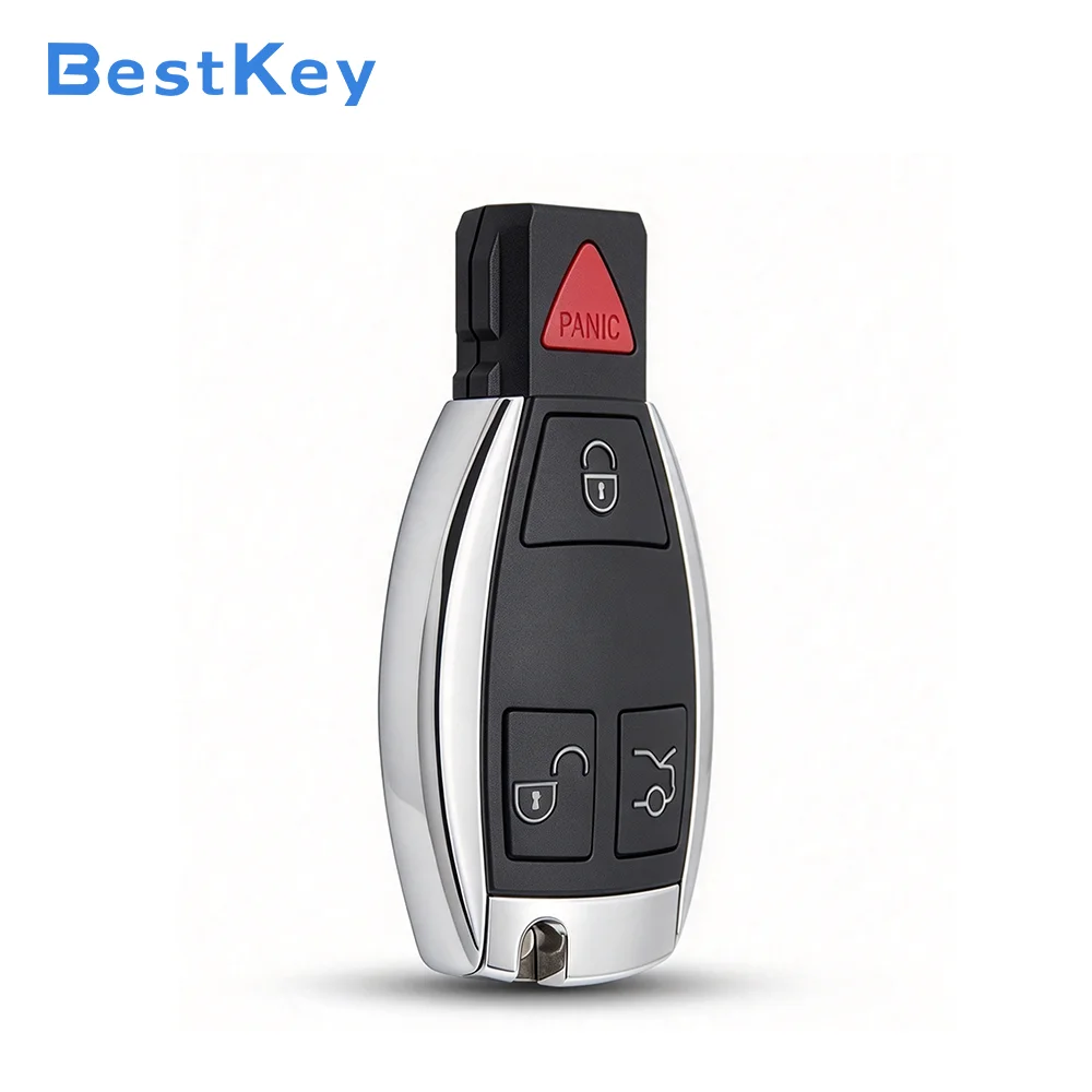 Best Key Keyless Go Smart Key 3/4 Button 315/434MHz BGA FCC IYZDC11 IYZDC07 IYDC10 for Mercedes Benz C E ML GLK SLK 2007-2012 3
