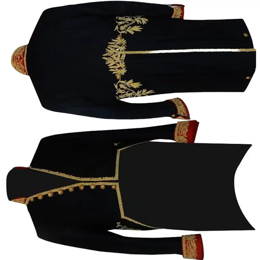 

Victorian Renaissance Scottish Jacket Men's Gothic Embroidery Tailcoat Historical Empire Prince Rococo Uniform Tea Party Tuxedo