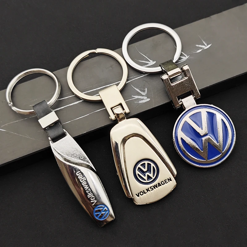 ثلاثية الأبعاد VW سيارة معدنية شعار المفاتيح ل Volkswagen شيروكو شاران جولف باسات تيجوان بولو بيتل MK3 MK4 MK5 MK6 MK7 SR32 كيرينغ