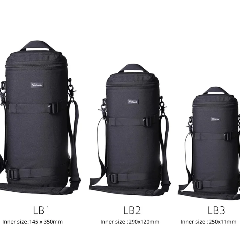 Large Telephoto Lens Thick Padded Bag Case Pouch Protector for  Sigma &Tamron SP 150-600mm 70-200mm Canon RF800mm nikon