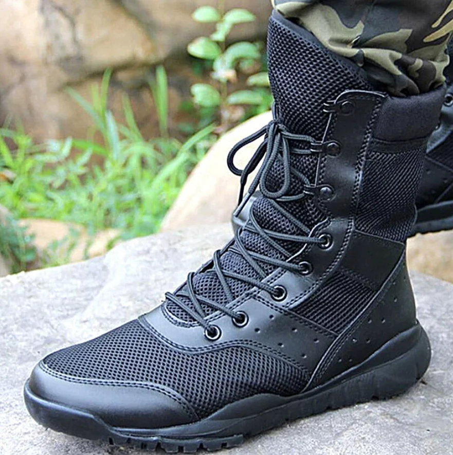 

11, мужская рабочая обувь SFB, легкие мужские непромокаемые тактические ботинки до щиколотки на шнуровке, модные сетчатые мотоциклетные ботинки