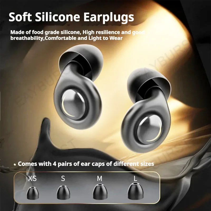Anti-noise Ear Plugs Silicone EarPlugs Noise Cancelling for Sleep Concerts Anti Snoring Earplug Noise Insulation Ear Protectors