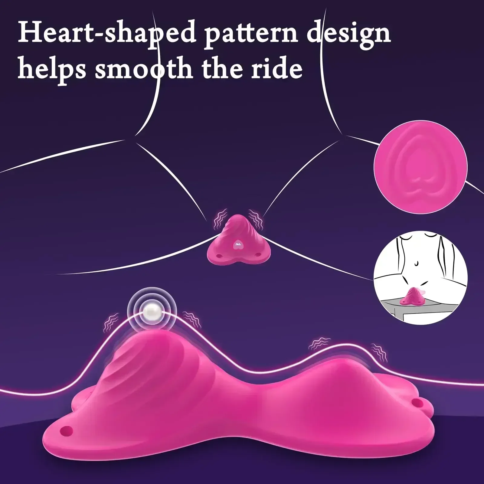 6182025FAAKWearable البظر هزاز للنساء APP التحكم عن بعد فراشة هزاز البظر محفز 18 وسائط تهتز Adu