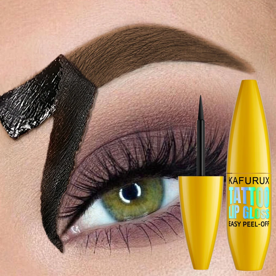 5 kleuren Semi-permanente Peel Off Wenkbrauwverf Crème Waterproof Brow Zwart Transpiratie Gel Natuurlijke Langdurige Oogmake-up Girfts