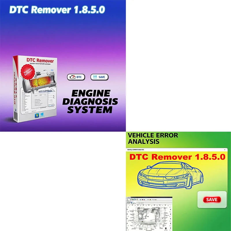 Latest DTC Remover New Car Maintenance Tools For KESS KTAG FGTECH OBD2 Software MTX DTC Remover 1.8.5.0 OBD2 Scanner With Keygen