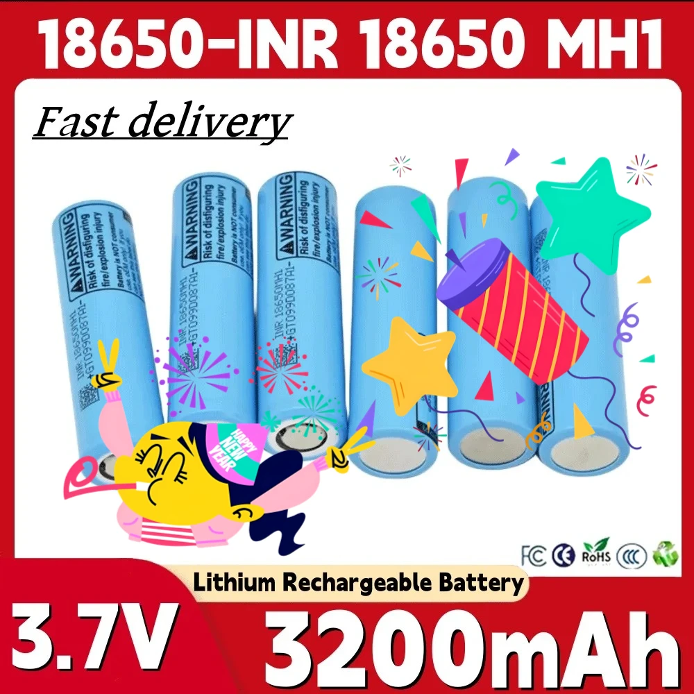 

18650 30A 3.7V 3200mAh 18650 MH1 Li-ion battery for our toy tool flashlight battery+charger