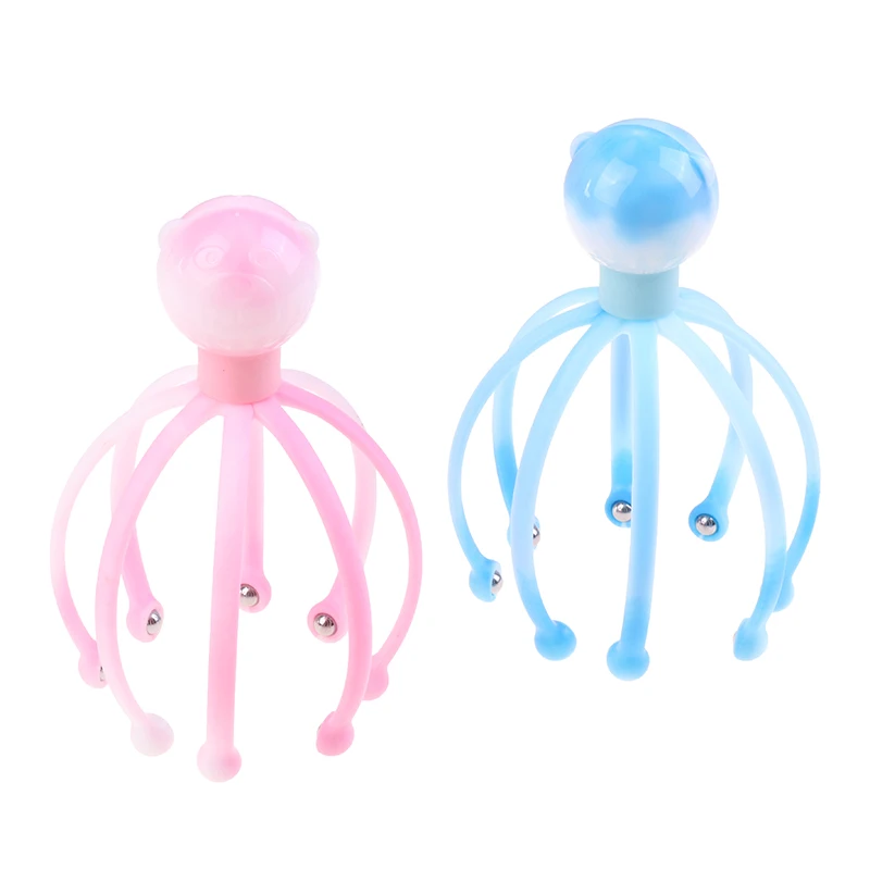 Head Massager Neck Massage Octopus Scalp Stress Relax Spa Healing Alloy Health Care Tool Body Head Massage Beauty Health Tool