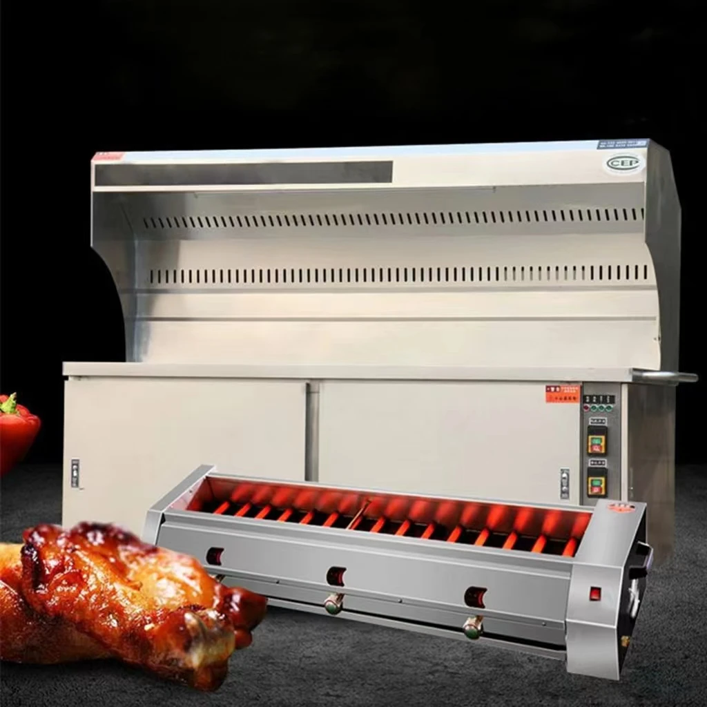

Restaurant Maize Eco Friendly Rotisserie Commercial Outdoor Kebab Smokeless Table Gas Bbq Machine Electric Barbecue Grill