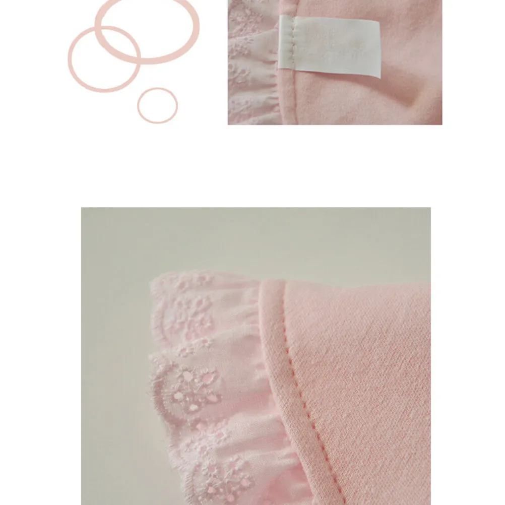 

2Pcs Cotton Baby Bib Set Soft Natural Fabric Bowknot Lace Design Infant Saliva Towel for Feeding Drooling Play Lunch Protection