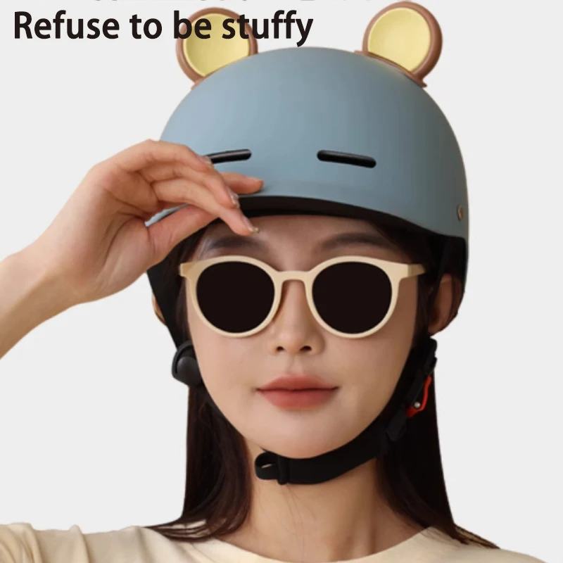 AD Men\'s Motorcycle Helmet Cute Summer Motorbike Half Face Helmets Unisex Approval Half-helmet Safety Cap Free Shipping