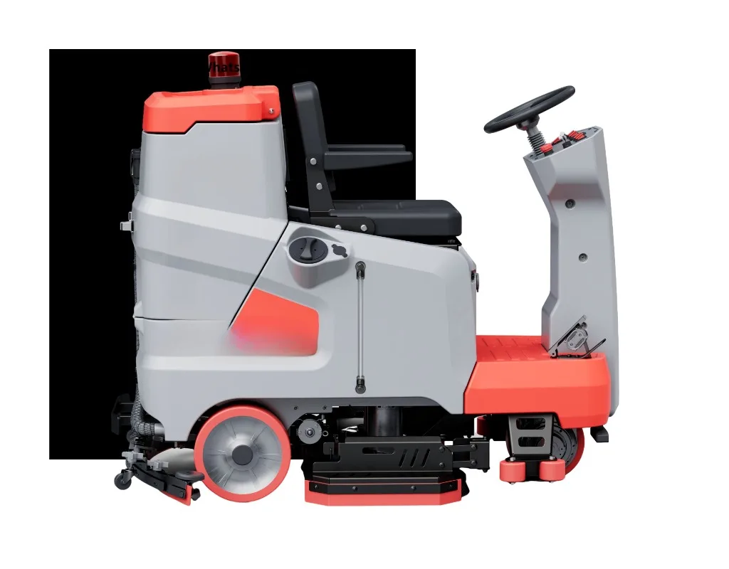 BISON(CHINA) Wholesalers Industrial Electric Wash Machine Commercial Floor Battery Powered Cleaning 90L Ride-on Floor Scrubber