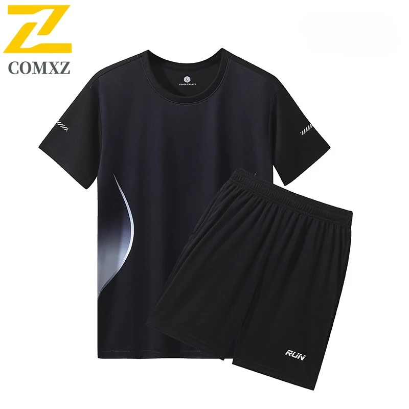 

ProAthlete 2026 New Summer Mens Womens Quick Dry Sports Set Short Sleeve Badminton Running Loose Casual Plus Size Activewear