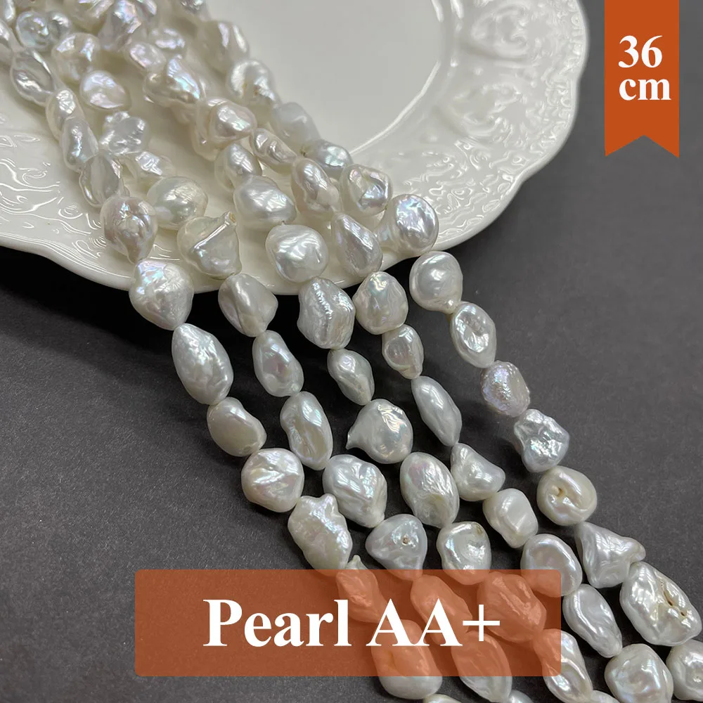 6-7mm Natural Freshwater Pearls Bead Broken Silver Pearl Loose Spacer Beaded for Making DIY Jewerlry Necklace Accessories 36cm
