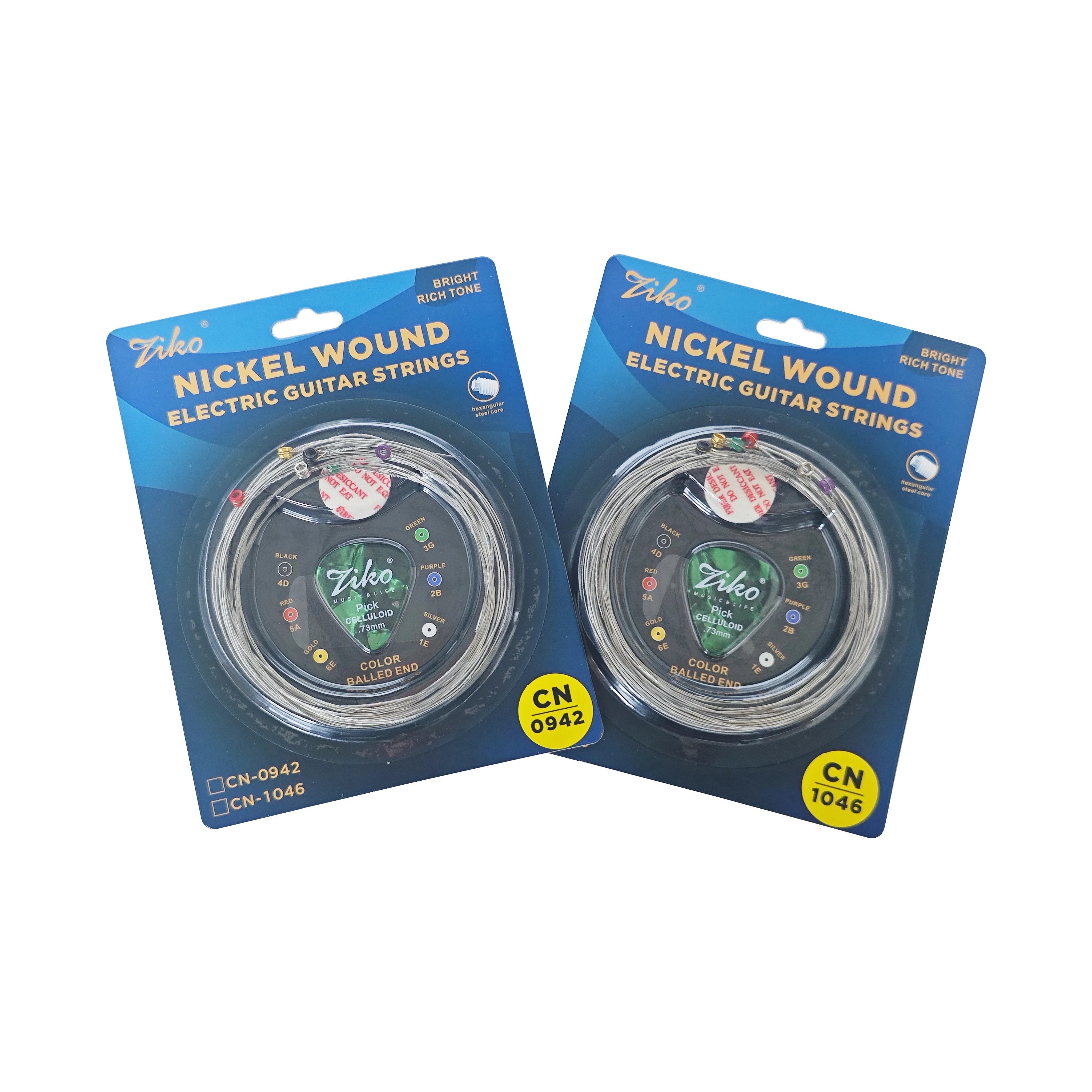 ZIKO عالية الكربون الصلب عرافة الأساسية سلاسل الغيتار الكهربائي سبائك النيكل CN-0942 CN-1046 رمز اللون الغيتار الملحقات
