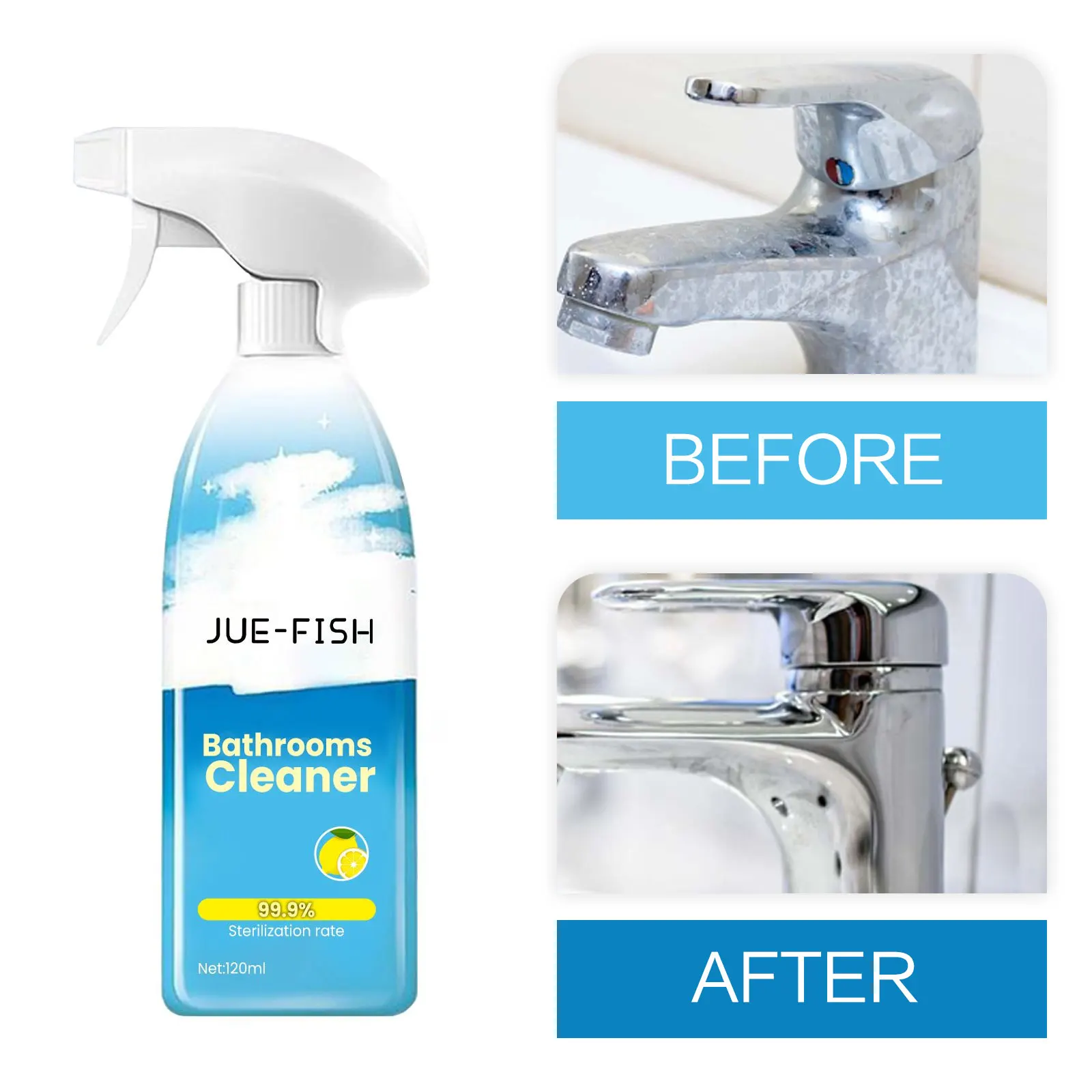 

Bathroom Foam Cleaner Remove Mold Descaler Stubborn Stain Cleaner Shower Head Rust Decontamination Toilet Descaling Clean Spray