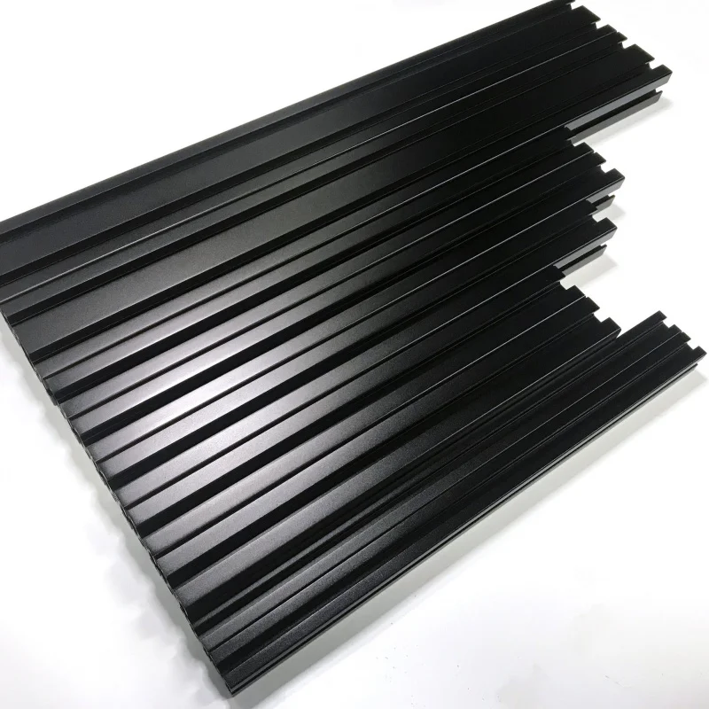 

Official dimensions of the black sandblasted oxidized aluminum alloy frame kit For Voron Switchwire 3D printer