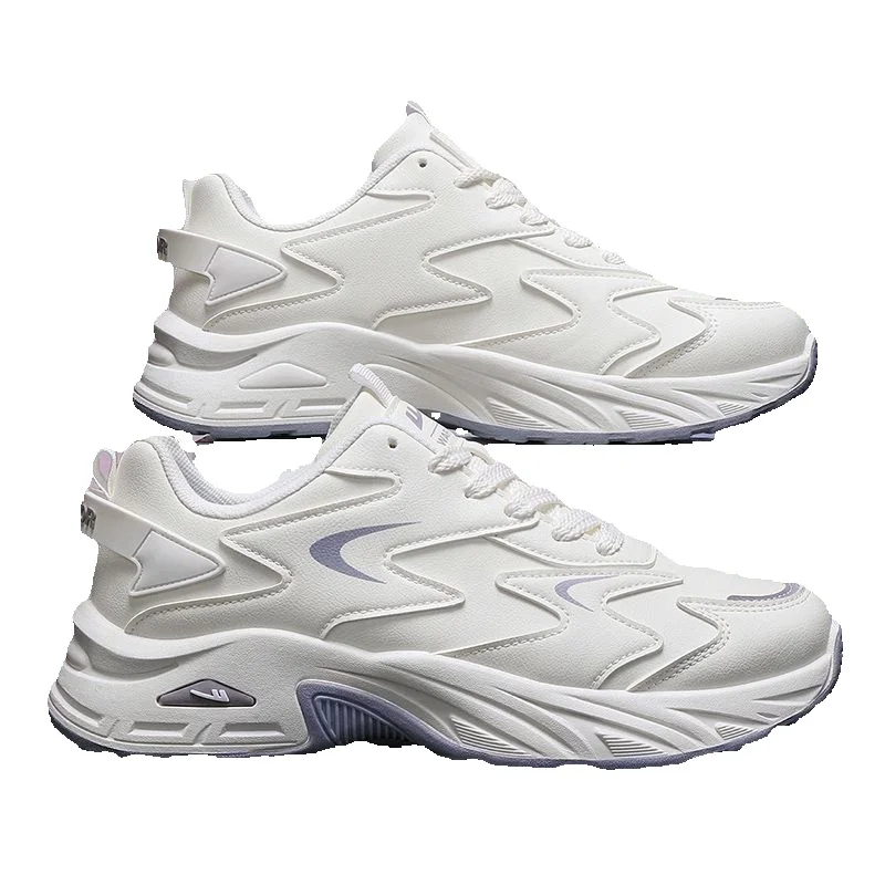 Pull-back Shoes Men's Sneakers 2026 Spring New Height-increasing Trendy Black And White Dad Shoes Casual Running Shoes_vogvips.com