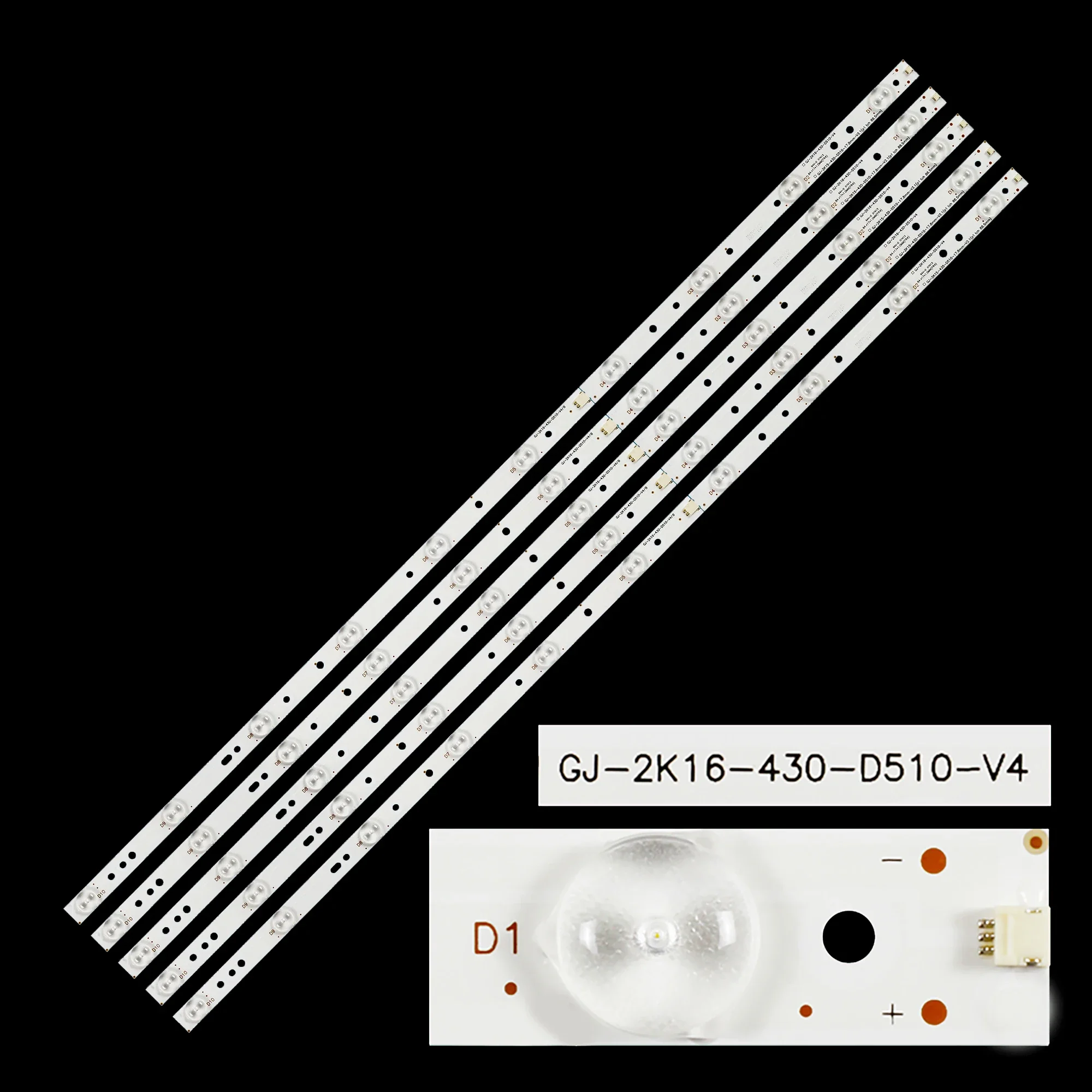 LED BackLight Strip For 43PFS4112/12 43PUT4900/12 43PFS5301/12 43PFT4131/05 43PUH4900 43LJ500V 43PFS5532/12 LB43003 V0_02