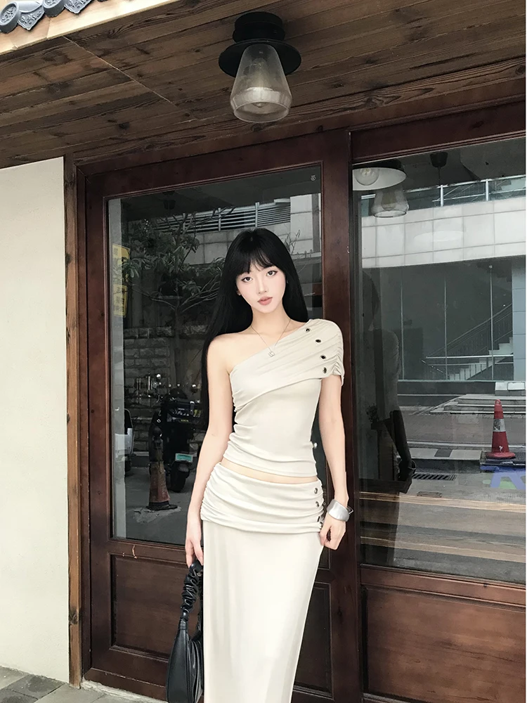 

Летняя женская футболка узкого кроя с дизайном ор-фибона, сексуальная женская футболка персикового цвета, асимметричный повседневный топ с завязками на плечах