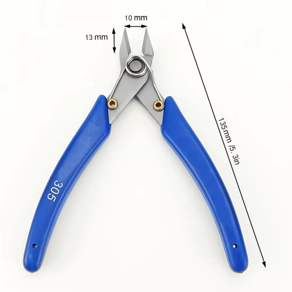 Bomurphy Flush Cutter, Drahtschneider, Micro Cutter Edelstahl-Seitenschneider, federbelastete Fichten-Schneidezange mit Silikongriff – Detail 1