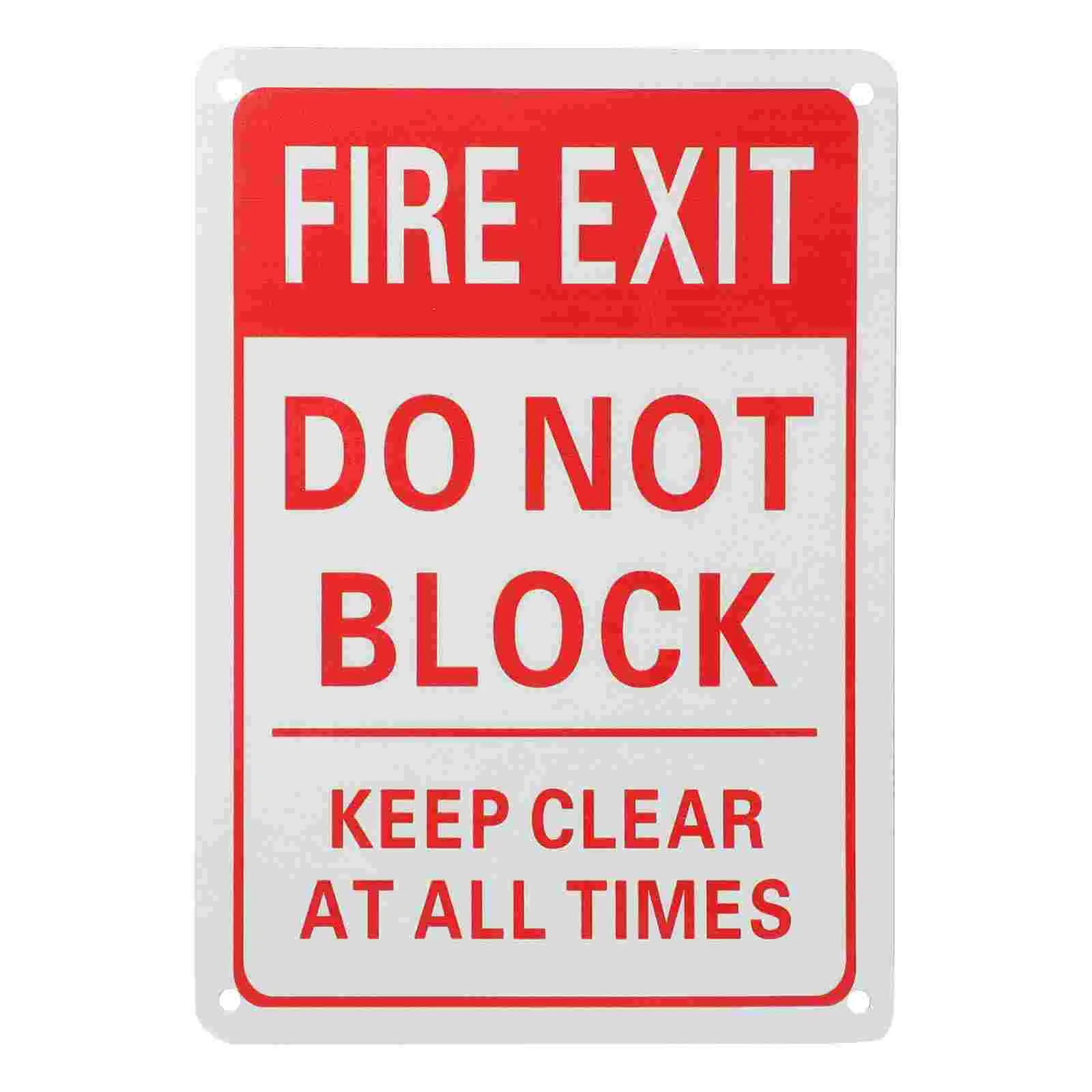 Fire Exit Sign Emergency Label The Safety Reminder Aluminum Alloy Warning Signs Caution