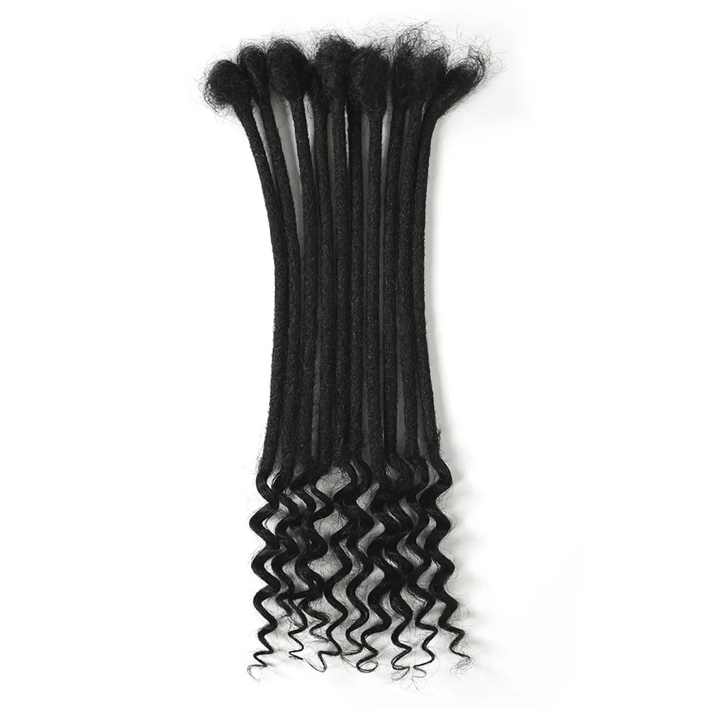 

Наращивание дредов с вьющимися концами, настоящие человеческие волосы для мужчин/женщин, 0,4 см, постоянные наращивания Loc, 40 прядей, бразильские дреды