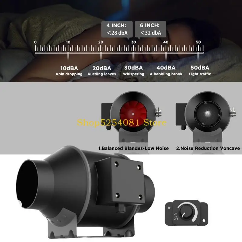 

AXYC 4-дюймовый 6-дюймовый вытяжной вентилятор для дома, линейный канальный вентилятор, вытяжка для ванной комнаты, вентиляция,