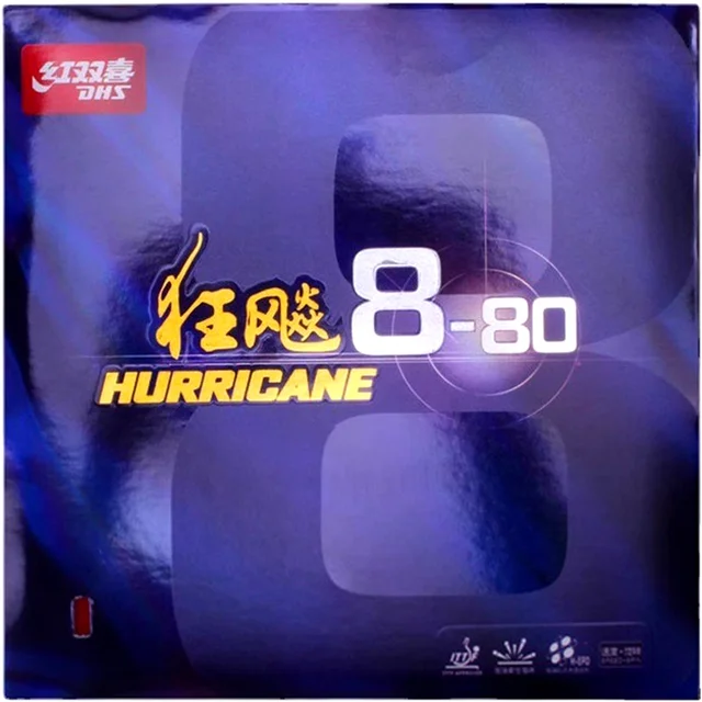 DHS Original Hurricane8-80 Hurricane 8-80 Pips-In H8-80 Guma do tenisa stołowego Ping Pong Tenis De Mesa Hurricane-8-80